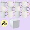 12 Pack 11 oz. SILVER & GOLD RIM & Handle- Ceramic Sublimation Mugs - Professional Grade - With Individual White Gift Boxes